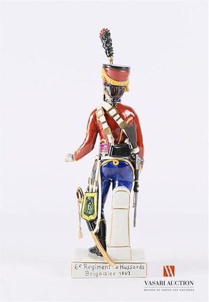 null VAN GERDINGE : 6ème Régiment de Hussards, Brigadier 1807, figurine en porcelaine...