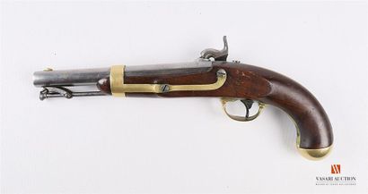 null US ARMY, pistolet réglementaire modèle 1842, platine à corps plat, marquée US...