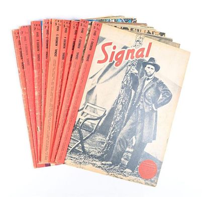null [REVUE SIGNAL]
Lot comprenant dix revues - Année 1944
- N°1 - Signal - Numéro...