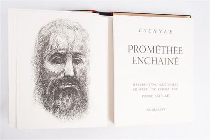 null ESCHYLE - Prométhée enchainé - 1986 - un volume in folio - couverture rempliée...