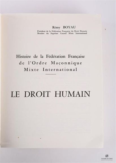 null [MACONNERIE]
BOYAU Rémy - Histoire de la Fédération Française de l'Ordre Maçonnique...