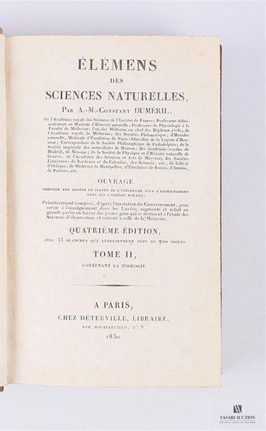 null [SCIENCES] 
Lot comprenant deux ouvrages : 
BOURGUET Louis - Lettres philosophiques...