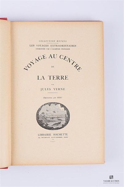 null VERNE Jules - Voyage au centre de la Terre - Paris, Librairie Hachette, 1930...