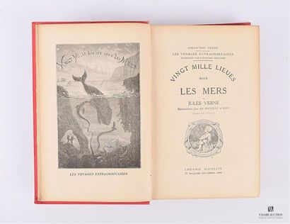 null VERNE Jules - Vingt mille lieues sous les mers - Paris, Librairie Hachette,...