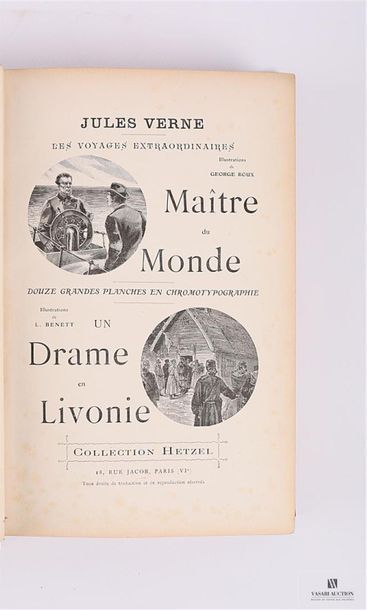 null VERNE Jules - Maitre du monde - Un drame en Livonie - Paris, Collection Hetzel,...