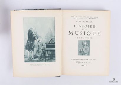 null [HISTOIRE DE LA MUSIQUE]
Lot comprenant deux ouvrages : 
- DUFOURCQ Norbert...