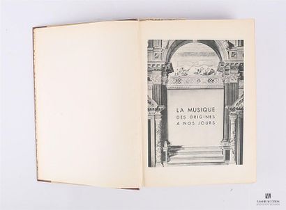 null [HISTOIRE DE LA MUSIQUE]
Lot comprenant deux ouvrages : 
- DUFOURCQ Norbert...