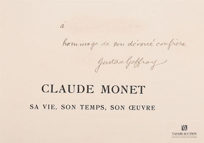 null GEFFROY Gustave, Claude Monet, sa vie, son temps, son oeuvre, Paris, Les Editions...