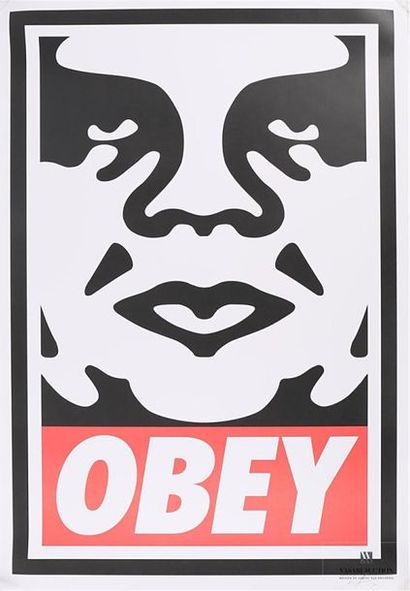 null FAIREY Shepard (né en 1970)
Obey
Impression offset sur papier 
Open Edition
Signée...
