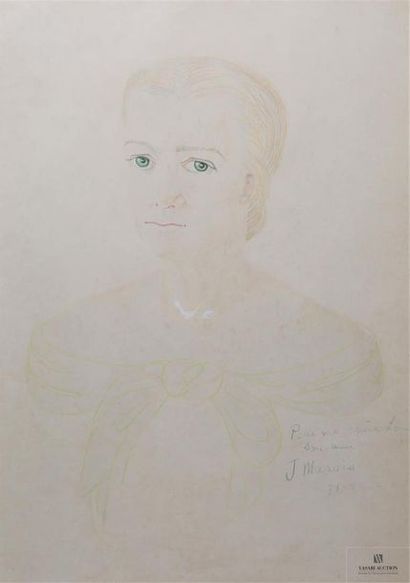 null MARAIS Jean (1913-1998)
Portrait de Louise Conte
Crayon sur papier
Signé, daté...