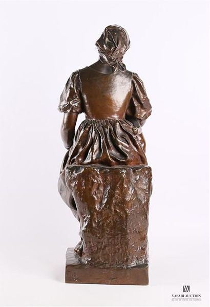 null DUBOIS Paul (1829-1905), d'après
La Charité
Bronze à patine brune
Marqué "Fondeur...