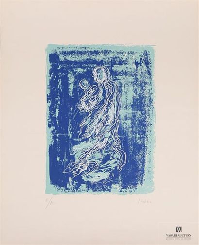 null KRBEC Rosemonde (1920-2000)
Maternité en bleu
Lithographie
Signature illisible...