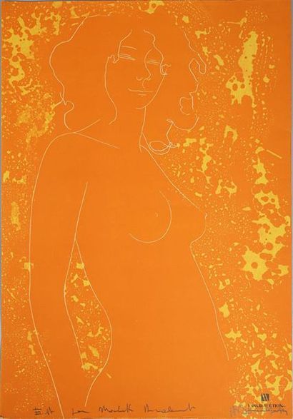 null BONNEFOIT Alain (né en 1937)
Femme orange
Lithographie en couleurs
Signée en...