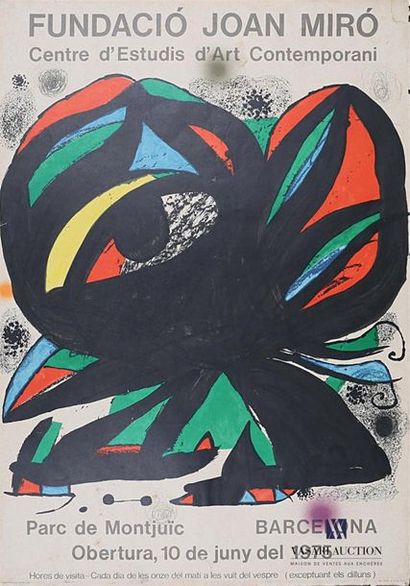 null Affiche en papier " Fundacio Joan Miro - centre d'Estudis d'Art Contemporani...