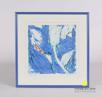 null PASQUIER (XXème siècle), d'après
Abstraction bleue
Lithographie en couleurs
Signée...