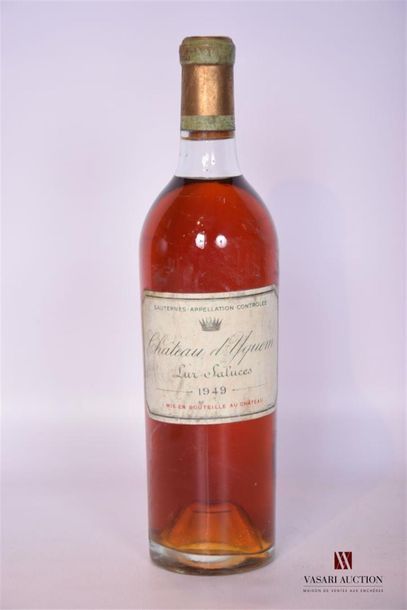 null 1 Blle	CH. D'YQUEM	1er Cru Sup Sauternes	1949
	Et. fanée et tachée ( parfaitement...