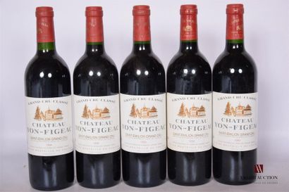 null 5 Blles	CH. YON-FIGEAC	St Emilion GCC	1995
	Et. à peine tachées. N : 4 mi goulot,...