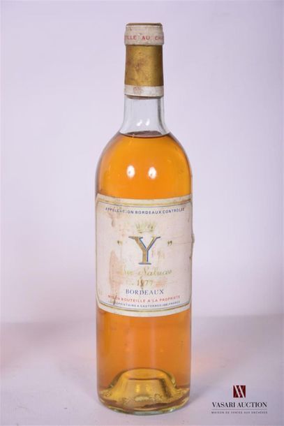 null 1 Blle	"Y" d'Yquem	Bordeaux Sup.	1977
	Et. fanée et tachée. N : tout en haut...