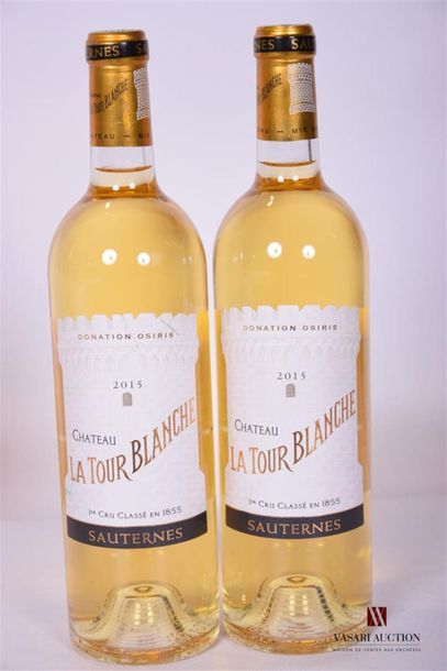 null 2 Blles	CH. LA TOUR BLANCHE	Sauternes 1er CC	2015
	Et.: 1 impeccable, 1 à peine...