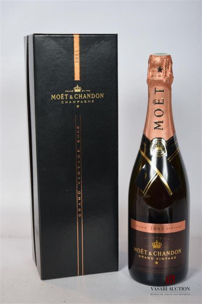 null 1 Blle	Champagne MOËT & CHANDON Grand Vintage Rosé		2003
	Présentation, niveau...