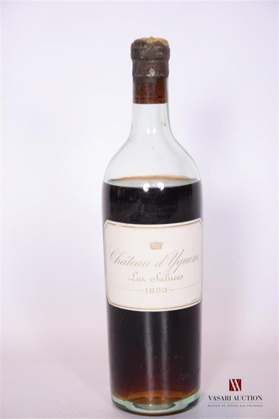 null 1 Blle	CH. D'YQUEM	1er Cru Sup. Sauternes	1893
	Et. bonne. Capsule légèrement...