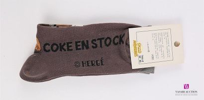 null HERGÉ - Studio aventures 
Paire de chaussettes " Coke en Stock" marron
Taille...