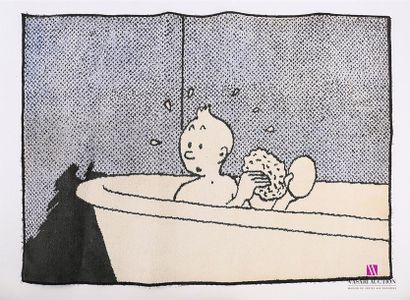 null AXIS - HERGÉ / TINTIN
Tapis de bain en coton figurant Tintin prenant son bain
Paru...