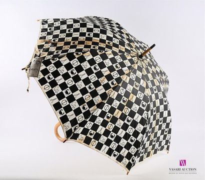 null AXIS - HERGÉ / TINTIN
Parapluie beige à décor imprimé noir en damier
(rousseurs)
Haut....