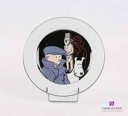 null AXIS - HERGÉ / TINTIN
Assiette à dessert en porcelaine à décor imprimé "L'oreille...