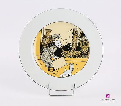 null AXIS - HERGÉ / TINTIN
Assiette de table en porcelaine à décor imprimé "L'oreille...