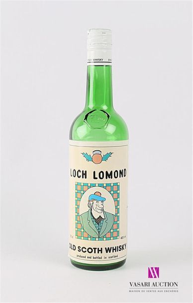 null Bouteille de wisky factice, étiquette marquée Loch Lomond Old Scotch Wisky -...
