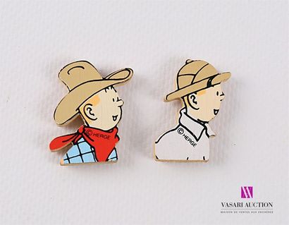 null HERGE / TINTIN
Deux magnets en bois représentant Tintin en Amérique et Tintin...