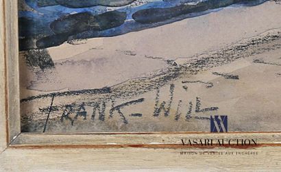 null FRANK-WILL (1900-1950)
Vue du port de Fécamp
Aquarelle et crayon sur papier
Signée...