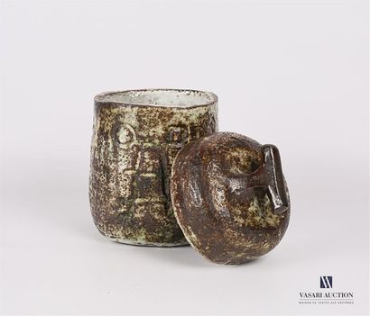 null RIVIER Jean (1896 - 1987)
Pot couvert en grès à décor de sujets stylisés
Marqué...