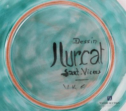 null LURCAT Jean (1892- 1966) & Atelier Sant Vicens
Suite de trois assiettes en faïence...