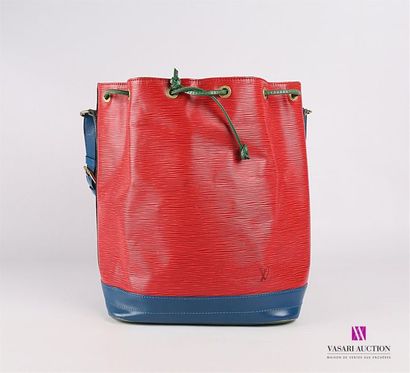 null LOUIS VUITTON
Sac en cuir épi rouge, bleu et vert à anse bandoulière
(usures...