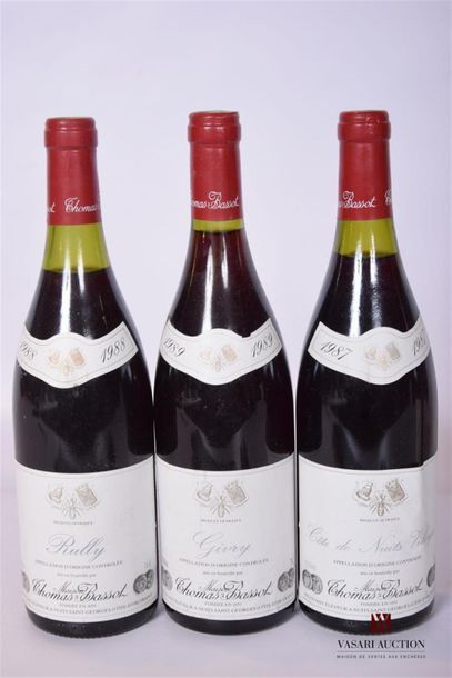 null Lot de 3 blles mises Maison Thomas Bassot comprenant :		
1 Blle	CÔTE DE NUITS...