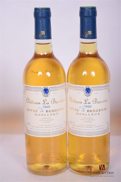 null 2 Blles	CÔTES DE BERGERAC moelleux mise Château La Barrière		1999
	Présentation,...