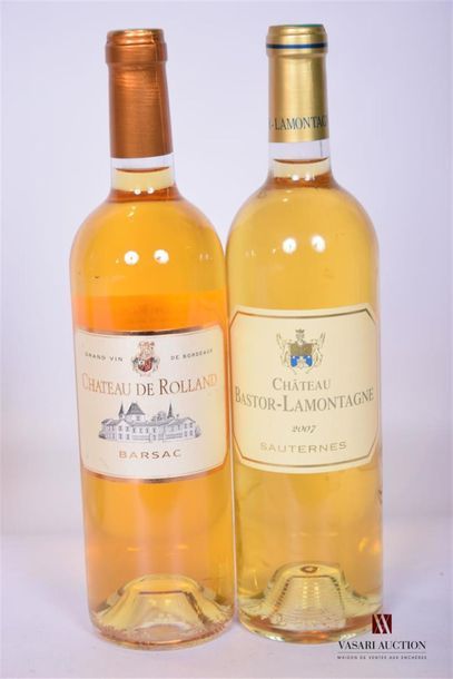 null Lot de 2 blles comprenant :		
1 Blle	CH. BASTOR-LAMONTAGNE	Sauternes	2007
1...