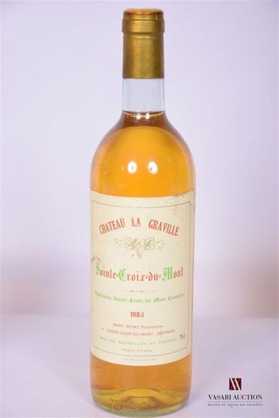 null 1 Blle	CH. LA GRAVILLE	Ste Croix du Mont	1980
	Et. fanée et un peu tachée. N...