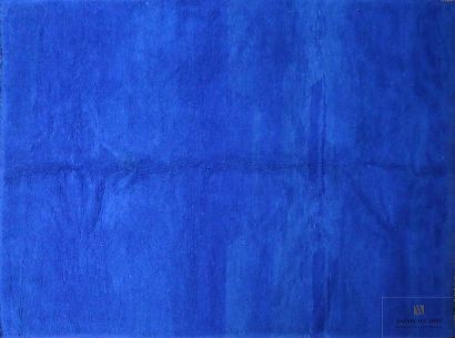 null MOYEN ATLAS 
Tapis en laine épaisse bleu sarrancolin
(salissures)
308 x 204...