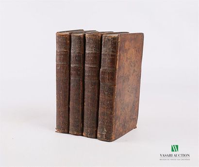 null MARIVAUX - Oeuvres - Paris Chez Duchesne 1765 - quatre volumes in-12° - quatre...
