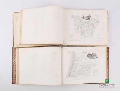 null [ATLAS]
Lot comprenant deux atlas : 
- LORRAIN A. - DANDELEUX H. - La France...