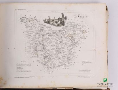 null [ATLAS]
Lot comprenant deux atlas : 
- LORRAIN A. - DANDELEUX H. - La France...