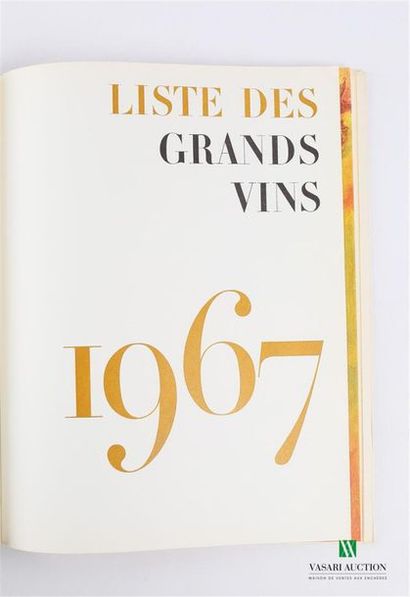 null [OENOLOGIE - NICOLAS VINS]
Catalogue illustré, liste des grands vins 1967 -...
