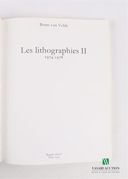 null [BRAM VAN VELDE]
COLLECTIF - Bram van velde, Les lithographies II (1974-1978)...