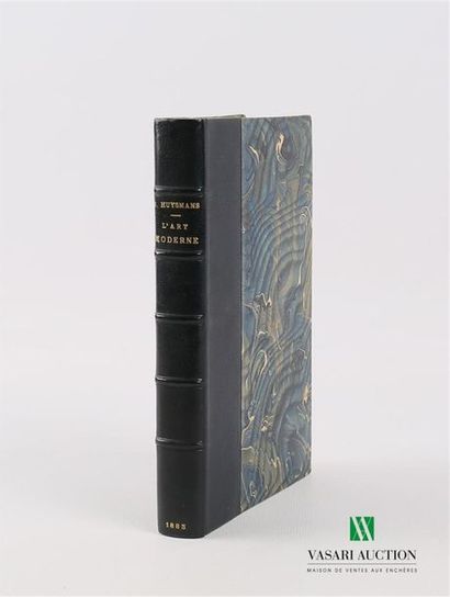 null HUYSMANS J.-K. - L'art moderne - Paris G. Charpentier 1883 - un volume in-12°...
