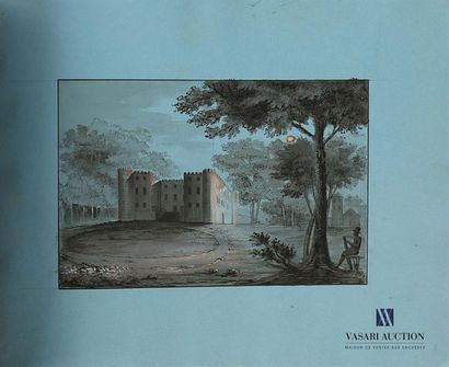 null BOGUET Nicolas-Didier (1755-1839)
Carnet de croquis format paysage in-4 comprenant...