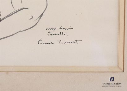 null BOURRET Pierre Ernest (1897-1972)
Nu féminin
Encre
Signée et dédicacée "Aux...