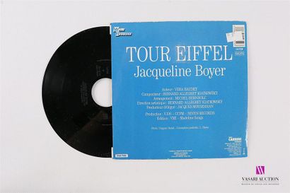 null JACQUELINE BOYER - Tour Eiffel
1 Disque 45T sous pochette cartonnée
Label :...